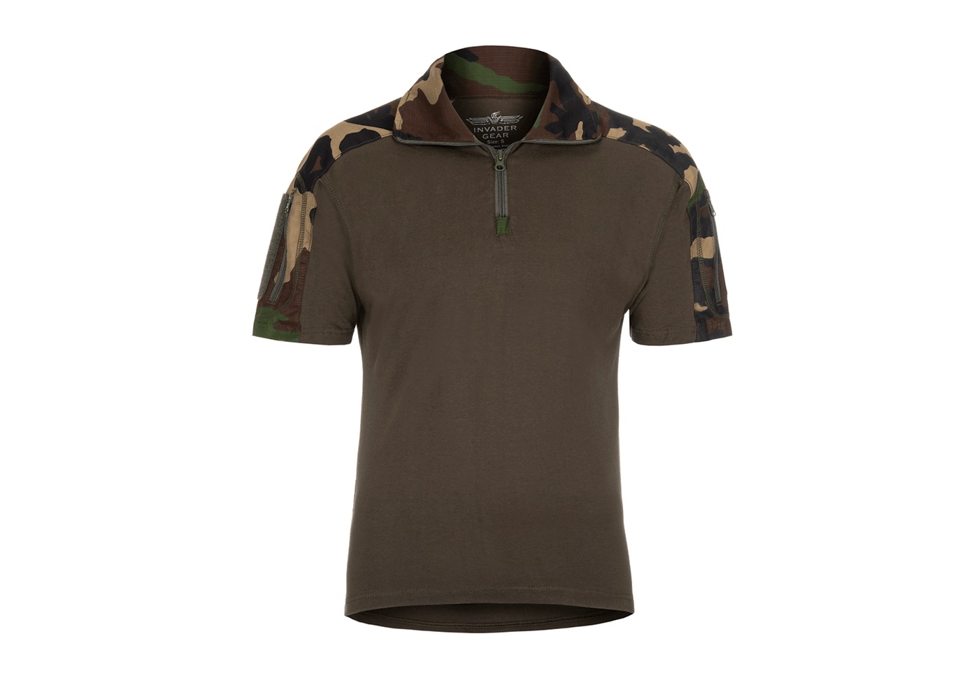 COMBAT SHIRT - SHORT SLEEVE - WOODLAND - 1 | YEO